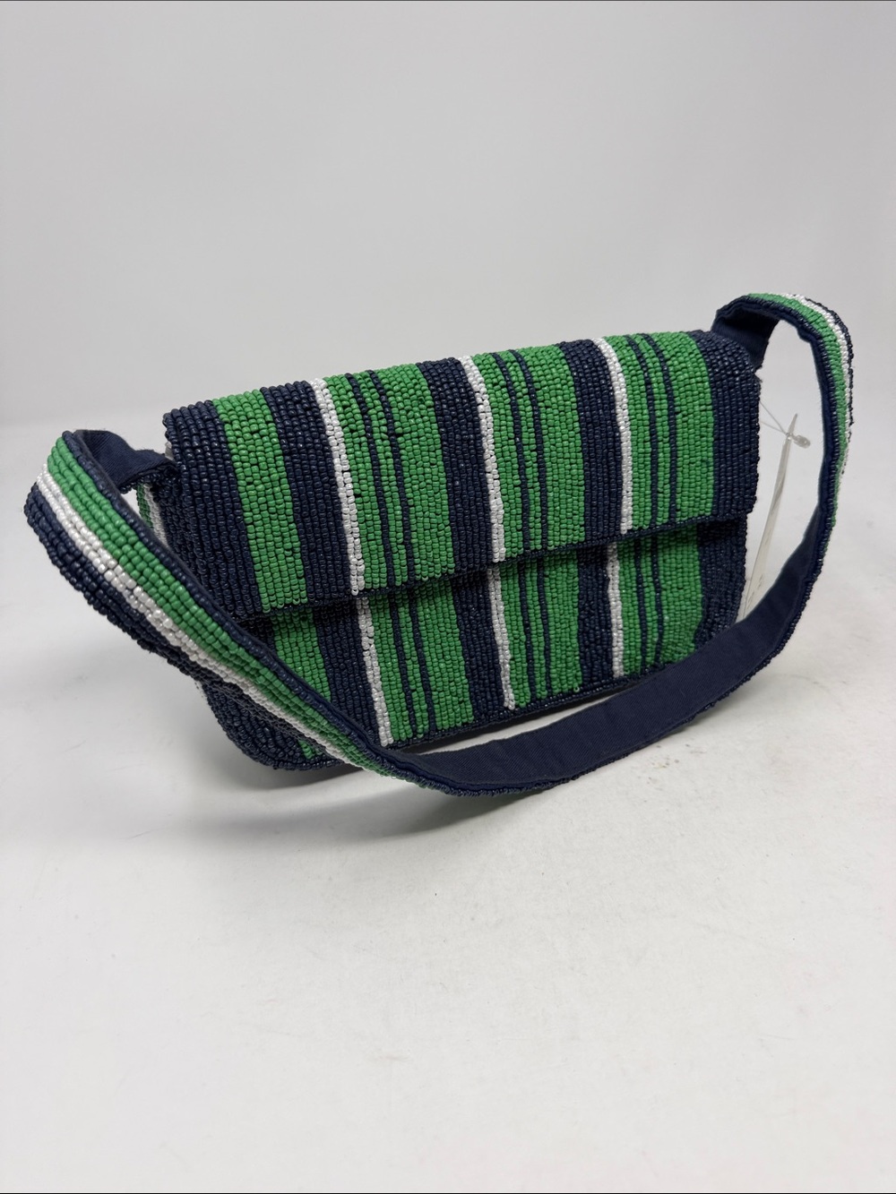Anthropoligie Fiona Beaded Bag Striped Edition